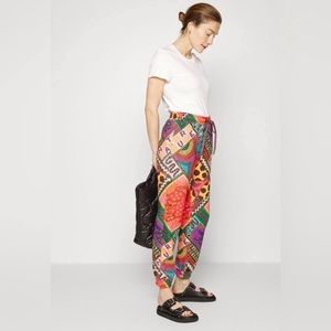 FARM Rio Multicolor Dotted Scarf Print Sweatpants Size XS